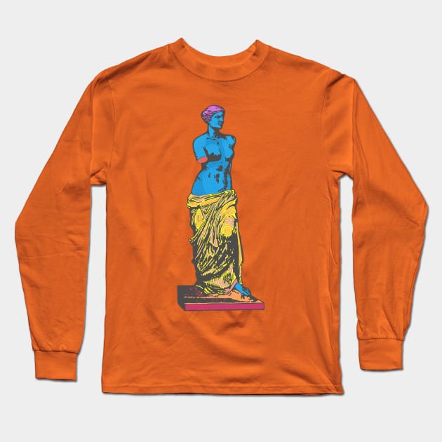 Funky Venus de Milo Long Sleeve T-Shirt by Slightly Unhinged